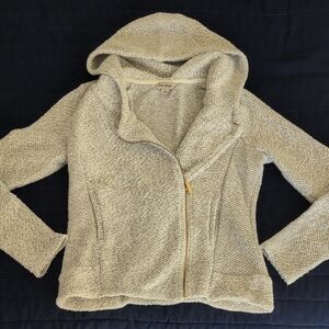Lucky Brand Women's Cream Hooded  Jacket Size S